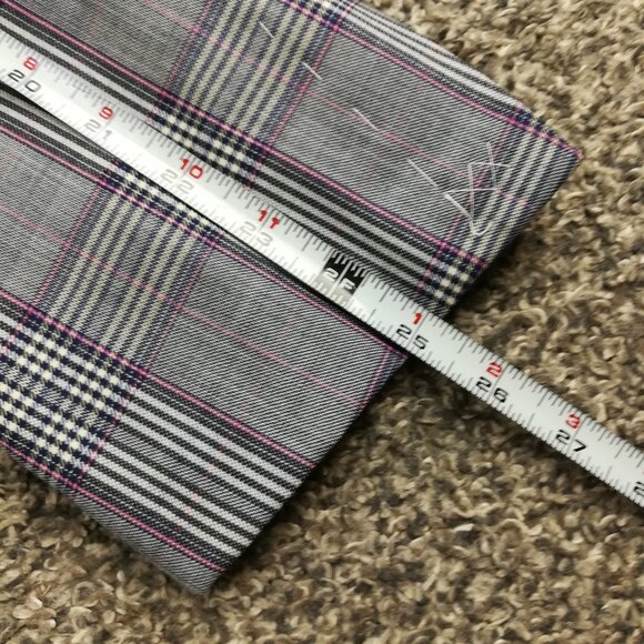 NWT Oxxford Clothes Sport Coat Super 110s Wool Glen Plaid Blue Pink 40R - Picture 13 of 15